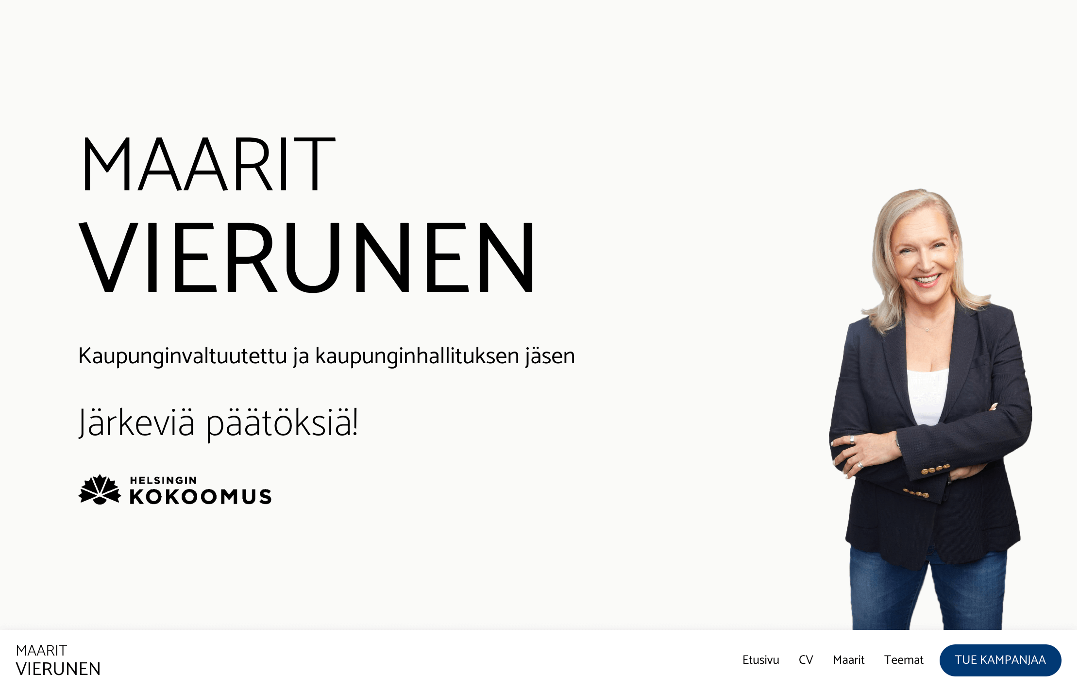 Ehdokkaan verkkosivut